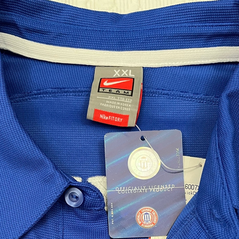 NWT Nike Duke University Men's Polo Shirt XXL DRI-FIT Duke Blue Devils - Picture 2 of 13